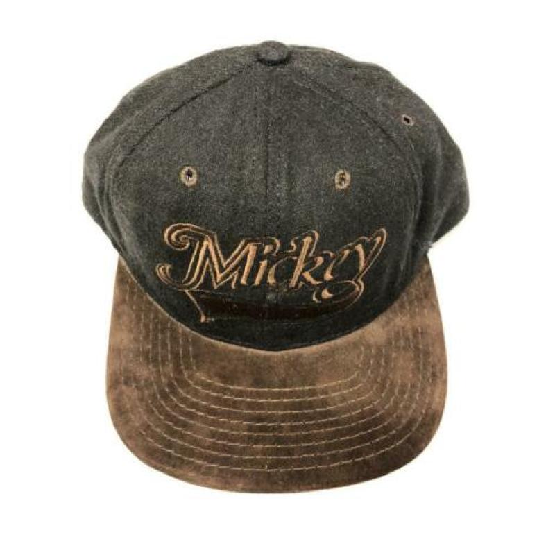 Mickey mouse black / brown baseball cap