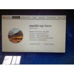 MacBook pro 13 i 7 zeer snel SSD 256 gb. MacOs High