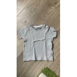 3 T-shirts mt 86/92 biologisch katoen H&M en Lupilu