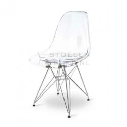 Eames stoel DSR *NIEUW* eetkamerstoel kuipstoel TRANSPARANT