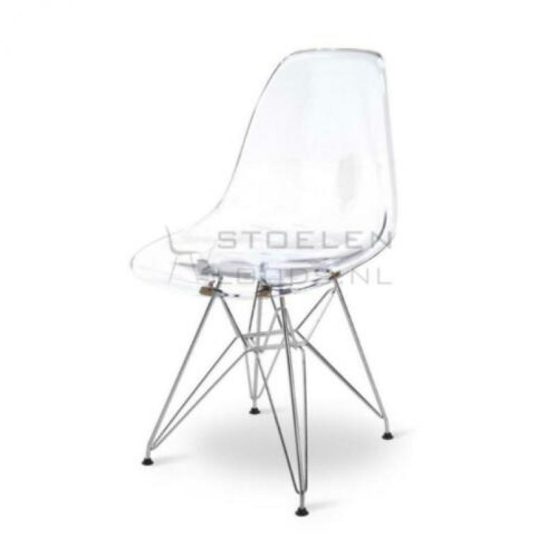 Eames stoel DSR *NIEUW* eetkamerstoel kuipstoel TRANSPARANT