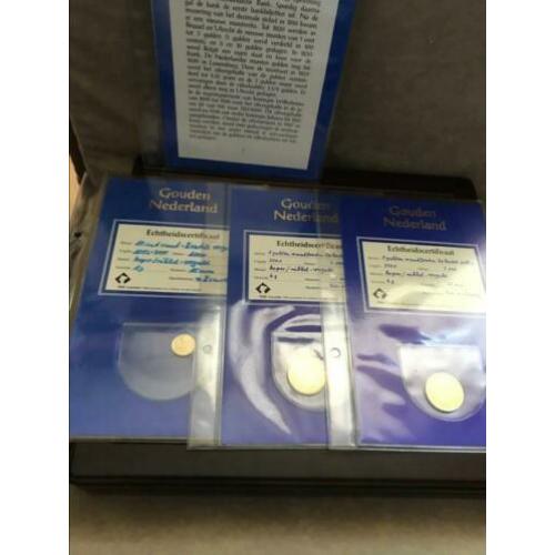 Voor de kenner!7 delige set Gouden Nederland met certificaat