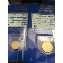 Voor de kenner!7 delige set Gouden Nederland met certificaat
