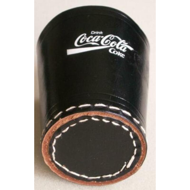 Coca Cola lederen dobbelbeker 70’s tekst Coca-Cola