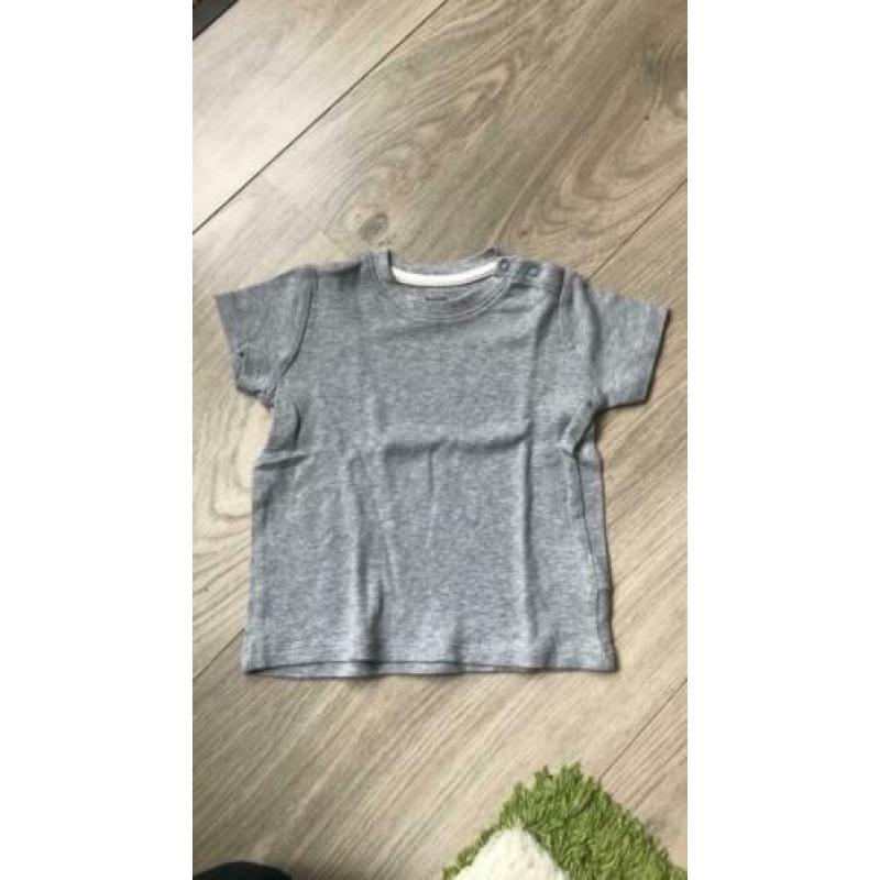 3 T-shirts mt 86/92 biologisch katoen H&M en Lupilu