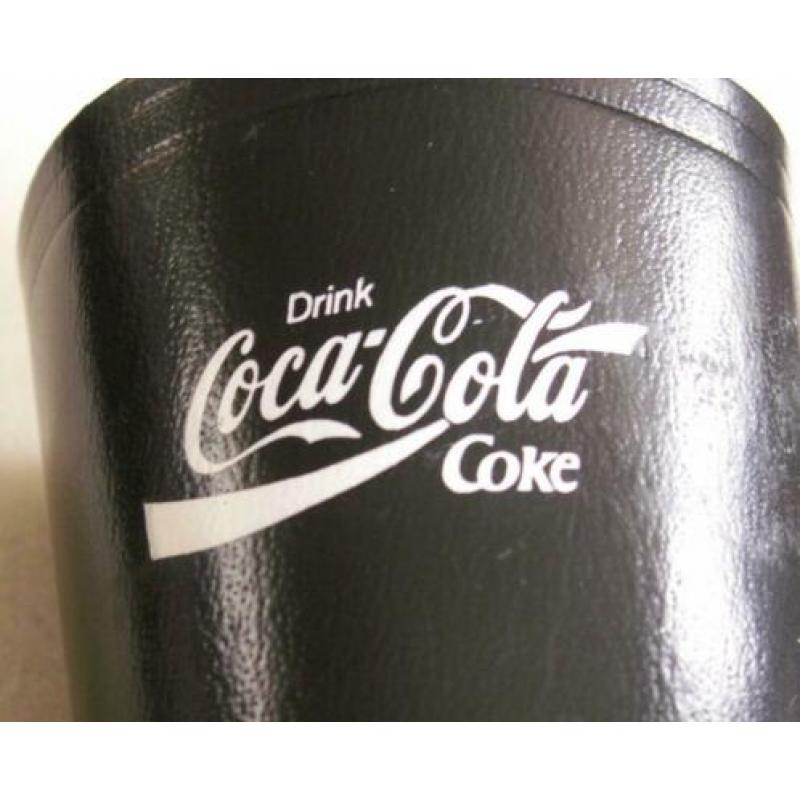 Coca Cola lederen dobbelbeker 70’s tekst Coca-Cola
