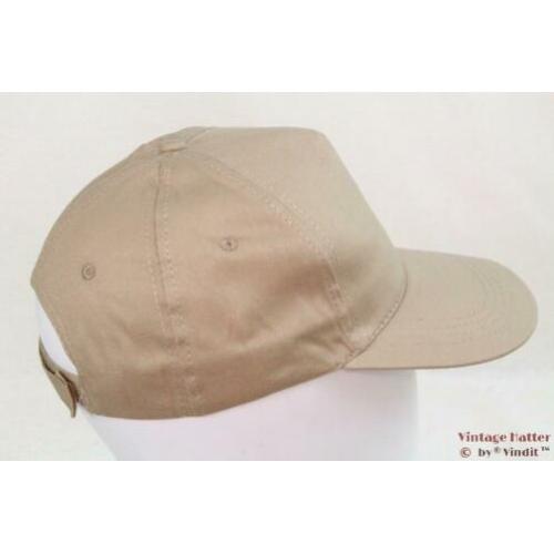 nieuwe Baseball pet kaki beige met klittenband 53-60 Unisex