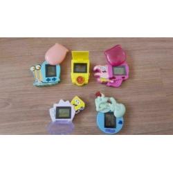 Vijf Spongebob LCD Games uit 2007
