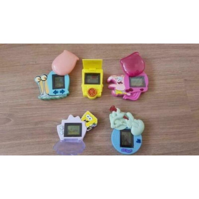 Vijf Spongebob LCD Games uit 2007