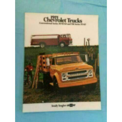 1971 Chevrolet Conventional & Tilt Trucks Brochure USA