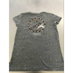 Als nieuw Maison Scotch grijs t-shirt petite p 36
