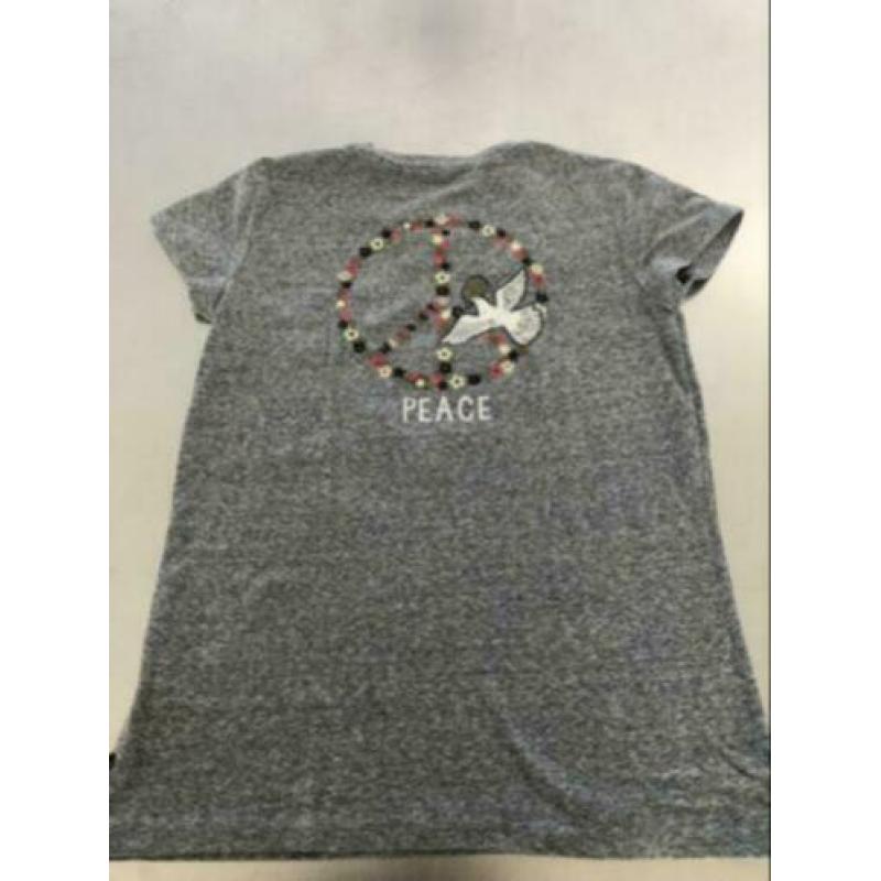 Als nieuw Maison Scotch grijs t-shirt petite p 36