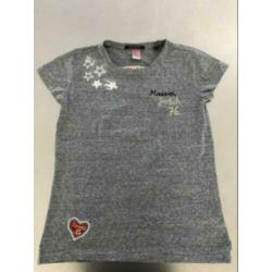Als nieuw Maison Scotch grijs t-shirt petite p 36