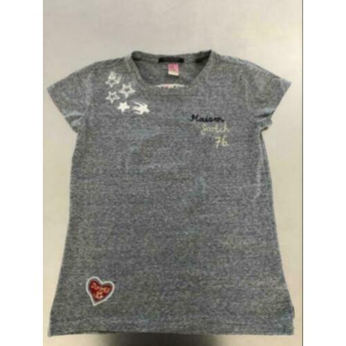 Als nieuw Maison Scotch grijs t-shirt petite p 36