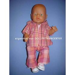 babyborn kleding patroon MM001 - meerdere kledingstukjes