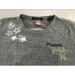 Als nieuw Maison Scotch grijs t-shirt petite p 36