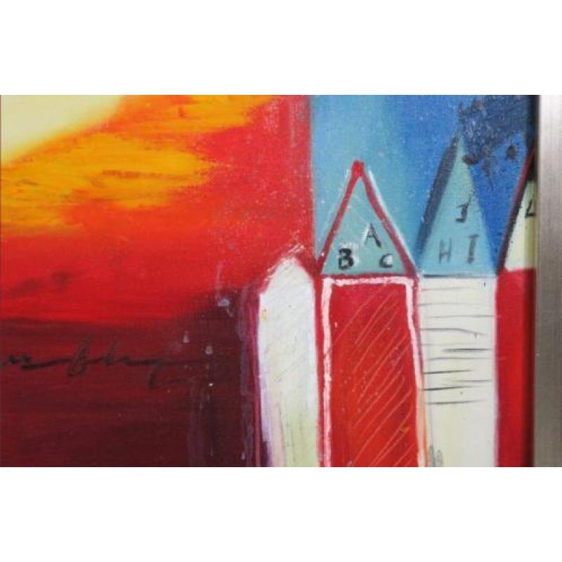 Han Teng - zonder titel IV - 97 x 97 cm - Acryl op doek -...