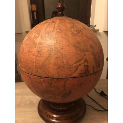 UNIEKE wereldbol platenspeler globe bar grammofoon