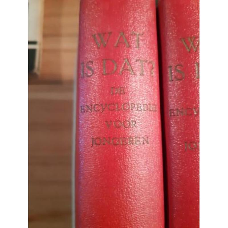 Oude encyclopedie voor jongeren 'Wat is dat?' uit 1950.