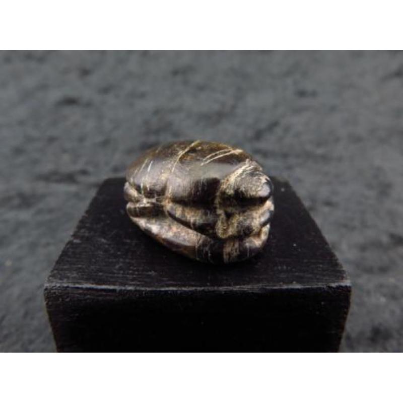 Egyptian obsidian scarab amulet