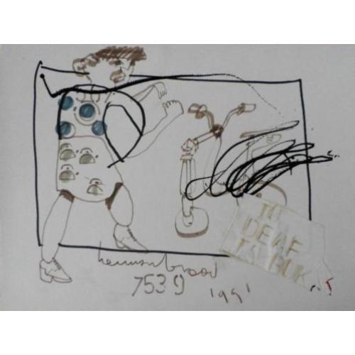 Herman Brood - To deaf to buk. Handgesigneerd