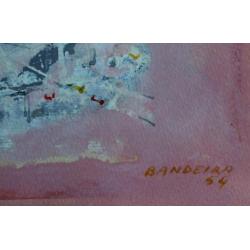 Antônio Bandeira - aquarel- gesigneerd - 1954 - zonder titel