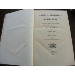 Algemeene gesch.der Vaderlands 2 e deel 5e stuk1851 JP Arend