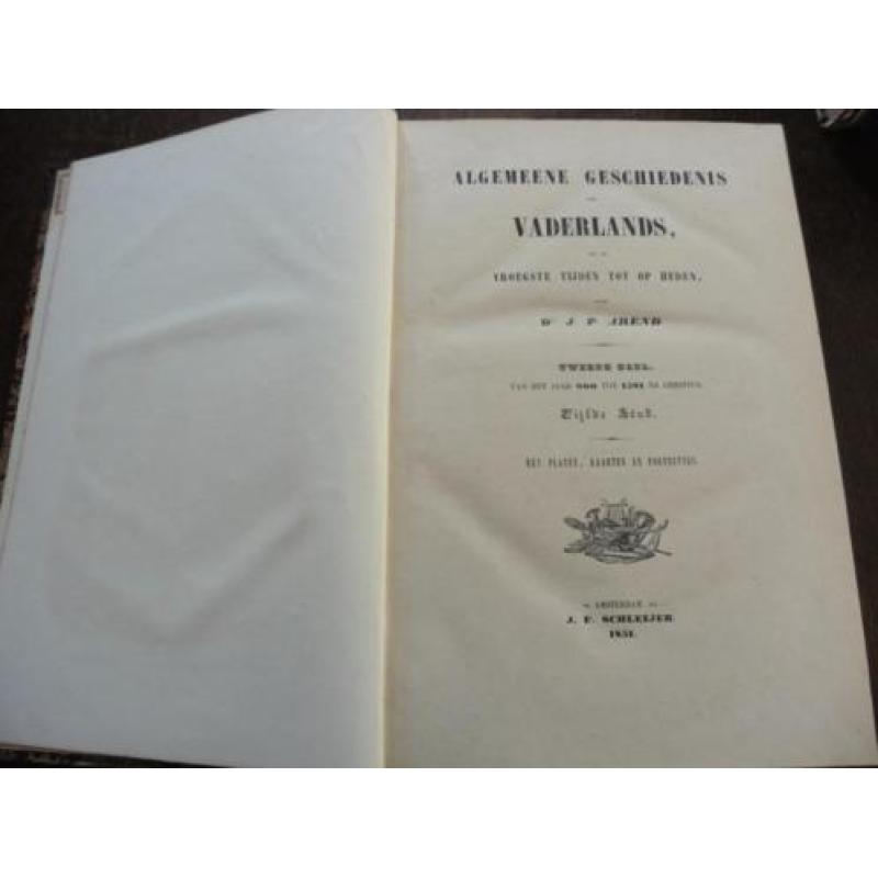 Algemeene gesch.der Vaderlands 2 e deel 5e stuk1851 JP Arend