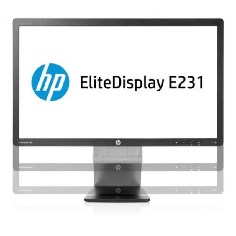 HP EliteDisplay E231 Zwart 23" DVI-D,VGA (D-Sub) Garantie:1j