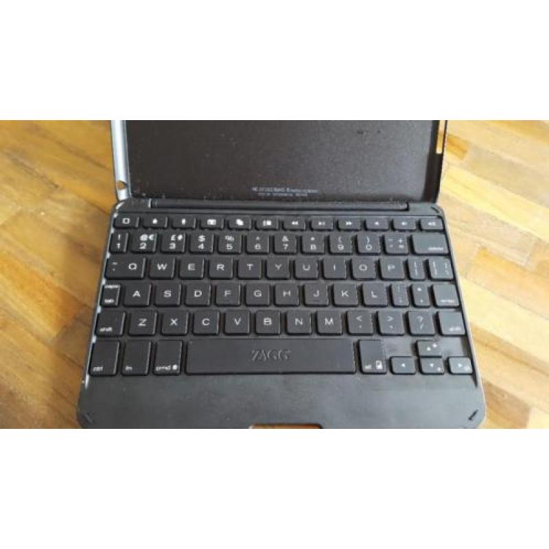 Zagg keyboard Ipad air mini zwart