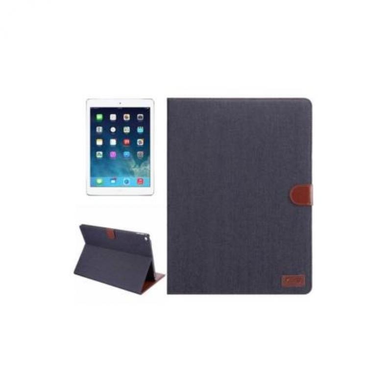 iPad Pro 12.9 PU leather case, cover, hoes Denim