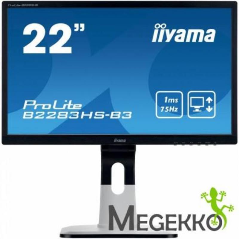 Iiyama ProLite B2283HS-B3 21.5" Full HD TN Mat Zwart compu..