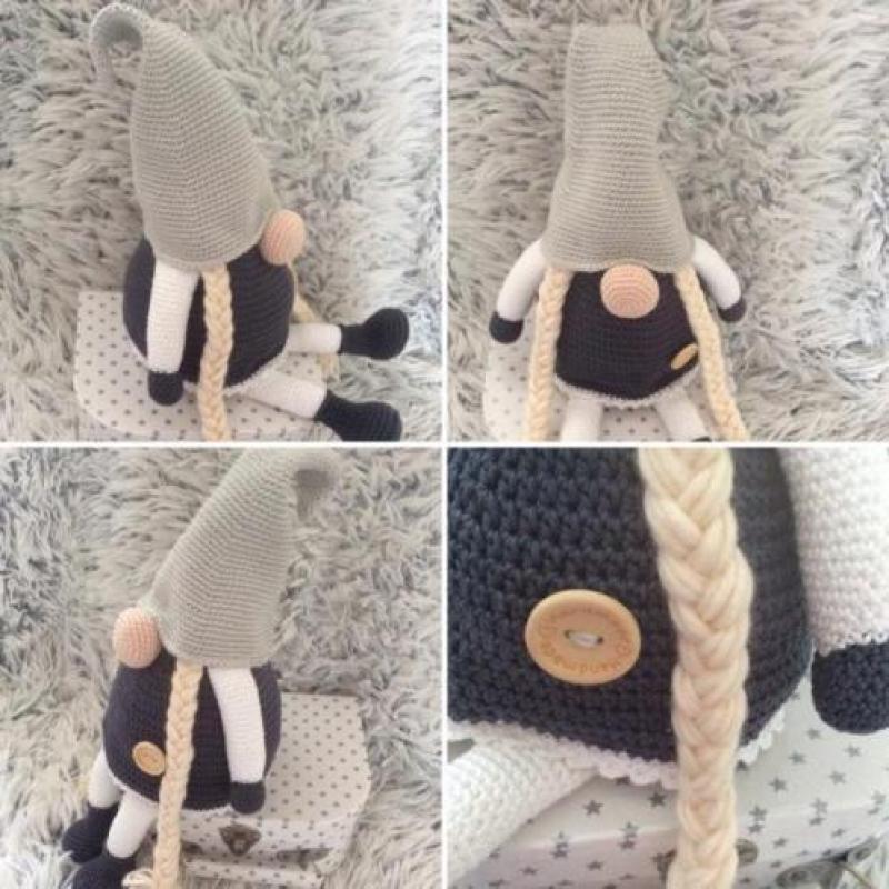 Gehaakte tomte dwerg kerst herfst nordic style