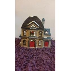 Porselein huis met verlichting lemax kerst huis