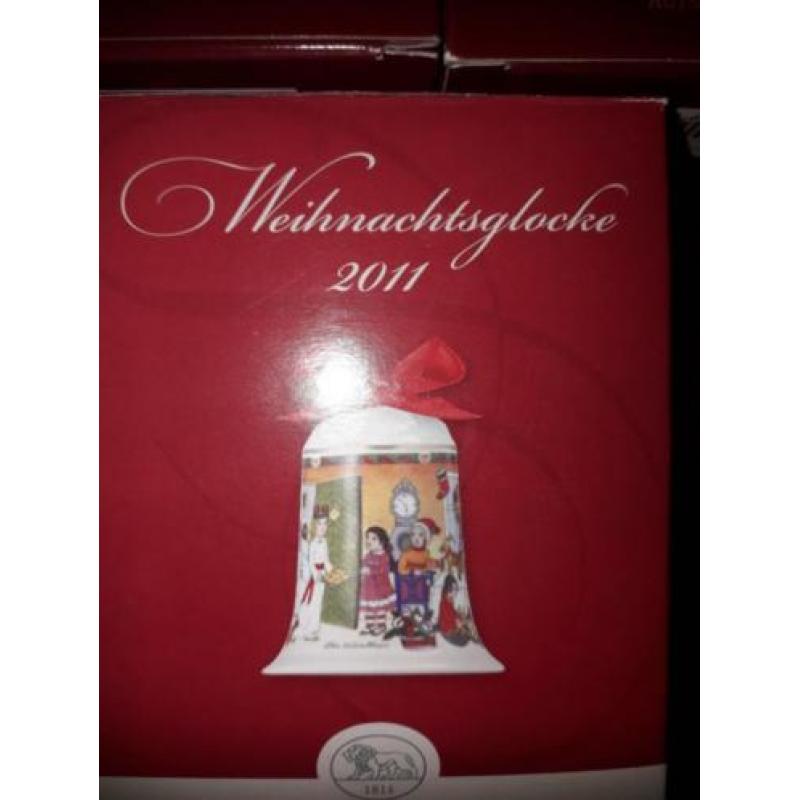 Te koop 7x Hutschenreuther kerst klokjes