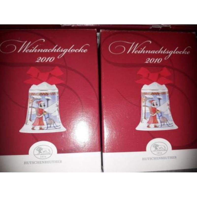 Te koop 7x Hutschenreuther kerst klokjes