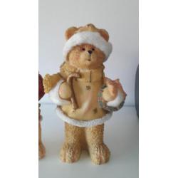2 leuke kerst berenbeeldjes, kerst beeldjes