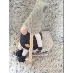 Gehaakte tomte dwerg kerst herfst nordic style
