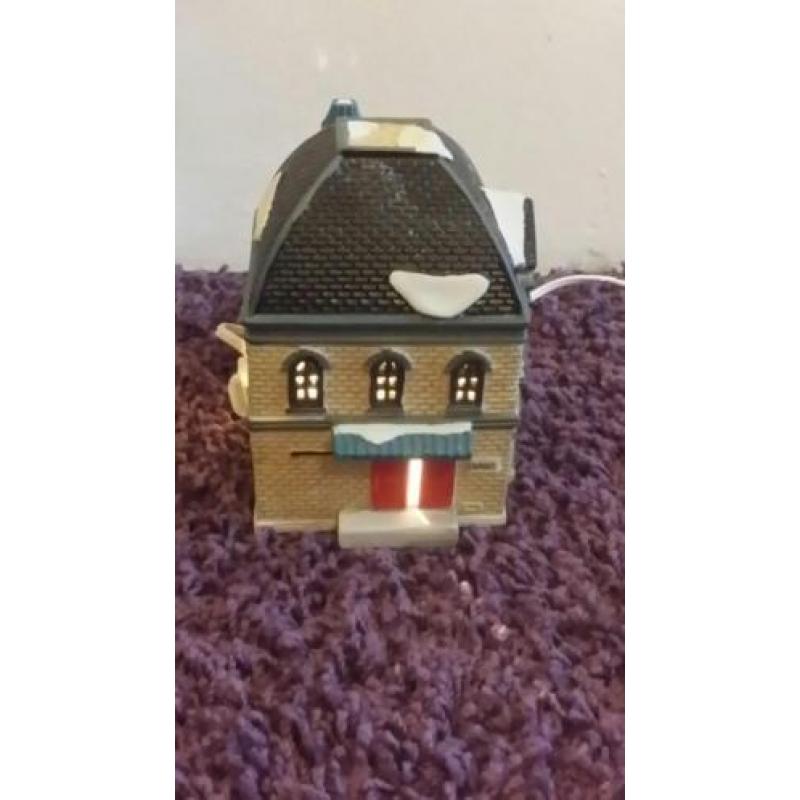 Porselein huis met verlichting lemax kerst huis