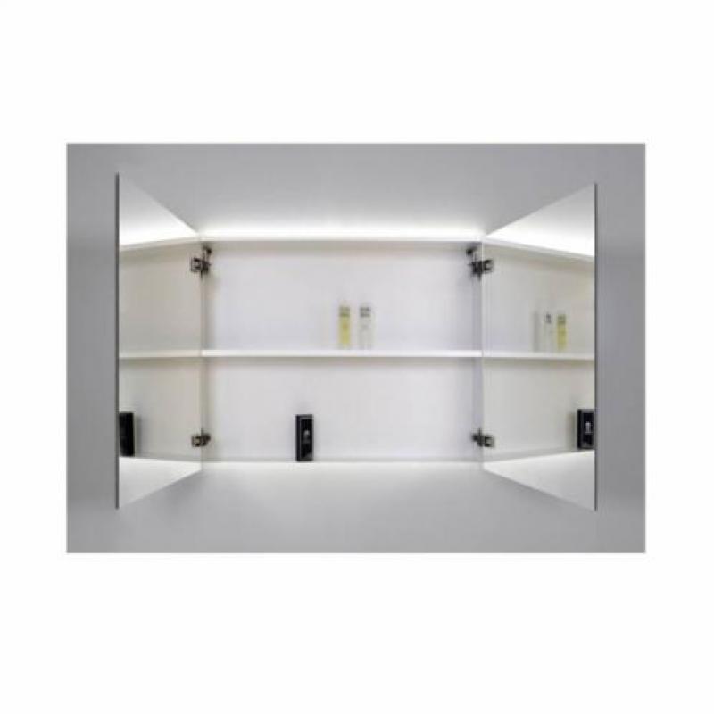 Spiegelkast Sanicare Qlassics Ambiance 100 cm 2 Deuren Ho...
