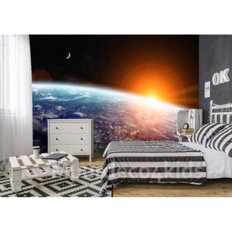 Zonnestelsel vliesbehang XL, Ruimte behang, Planetenbehang