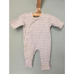 Feetje baby onesie pakje babypak maat 50 grijs gestreept