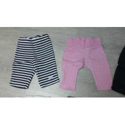Leggings / broekjes meisje mt 50 / 56