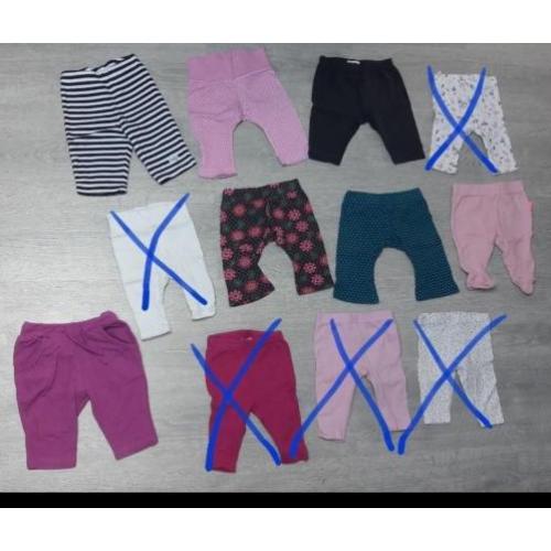 Leggings / broekjes meisje mt 50 / 56