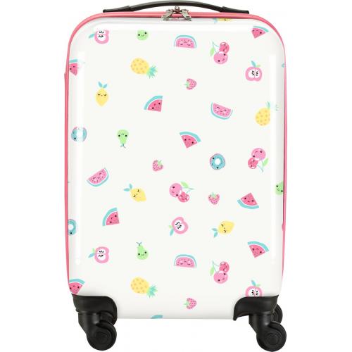 Princess Traveller Kids Collection - Handbagagekoffer - Watermeloen - Koffer met 4 zwenkwielen - Reiskoffer met Telescopische handgreep