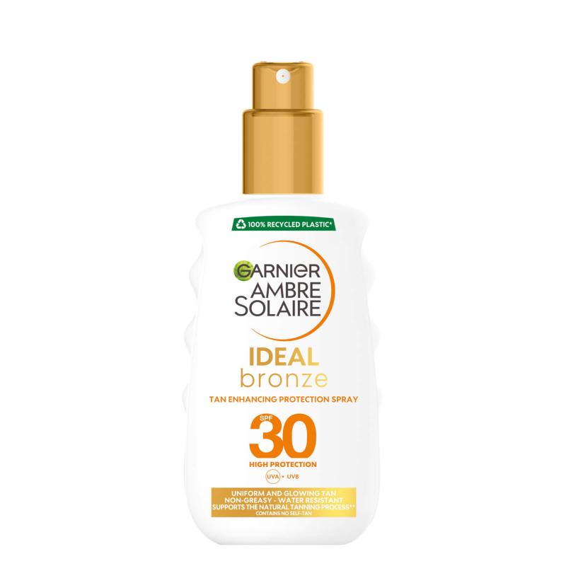 Garnier Ambre Solaire Ideal Bronze Protective SPF30 Sun Cream Spray 200ml
