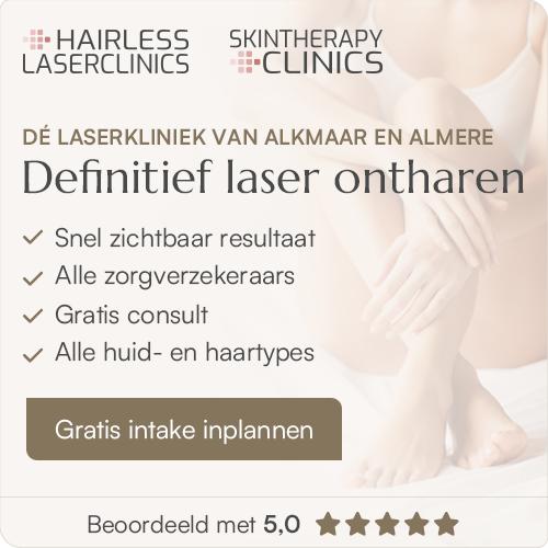Laser ontharen banner