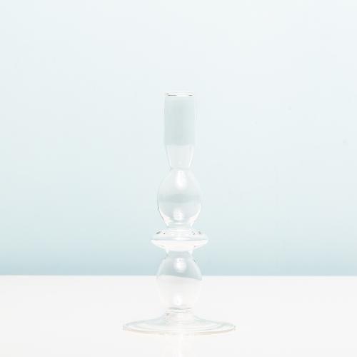 Glass Art Bubbles Kandelaar - Medium/transparant