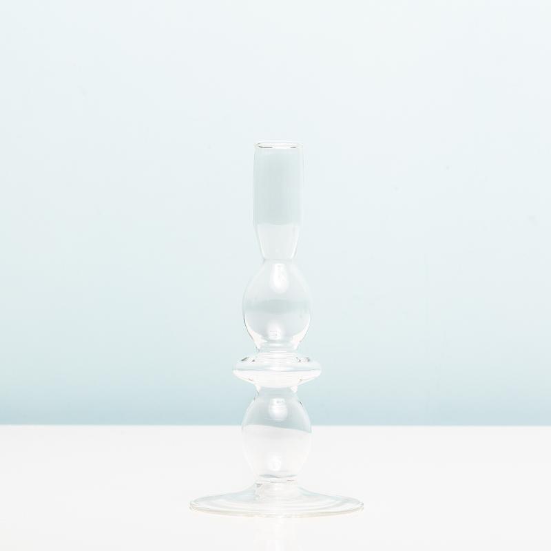 Glass Art Bubbles Kandelaar - Medium/transparant