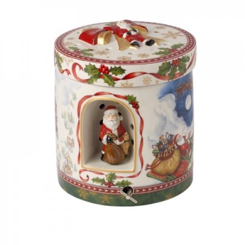 Villeroy & Boch Christmas Toys Muziekdoos Waxinelichthouder Kerstman 21 cm